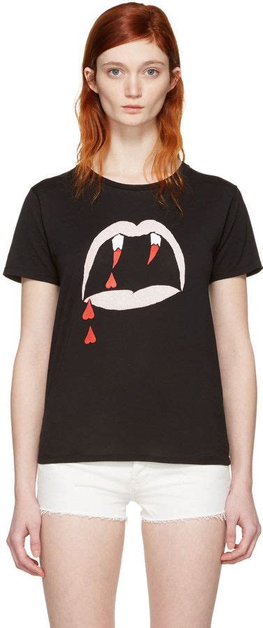 Saint Laurent Blood Luster Graphic T.